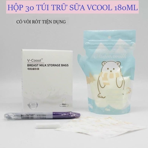 V-COOOL - TÚI TRỮ SỮA 180MLx30 CÁI