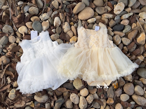 MT - Body váy voan tơ bèo ngực(0-18M)