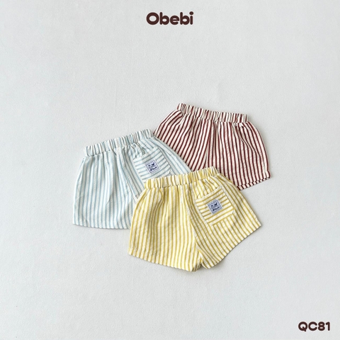 OBEBI - Quần đùi kẻ mùa hè OBEBI (73-120)