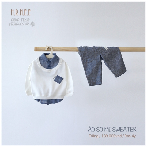 HRNEE Áo sơ mi Sweater (S18M-4Y)