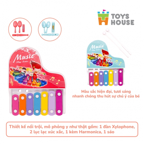 TOYHOUSES - ĐỒ CHƠI NHẠC CỤ 4 MÓN 682-9