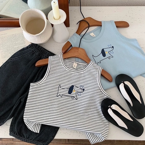 TL - Áo ba lỗ in cún(80-130)