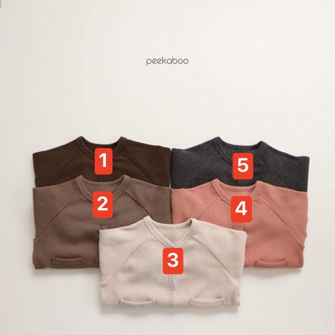 PEEKABOO - ÁO CARDIGAN XS-XL