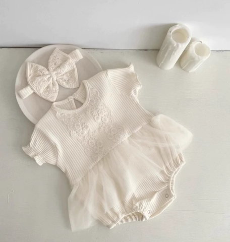 MT - Bodysuit ren ngực+turban nơ(59-80)