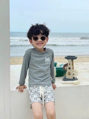 TL - Bộ bơi 3ct hoạ tiết cây dừa(M-XXXL)