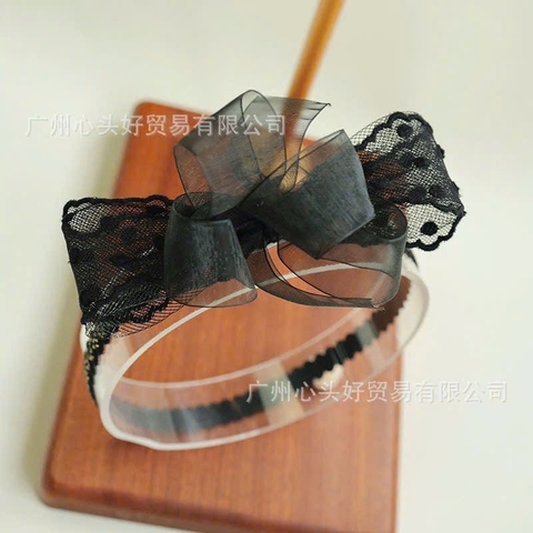 JS - Turban nơ ren kim tuyến