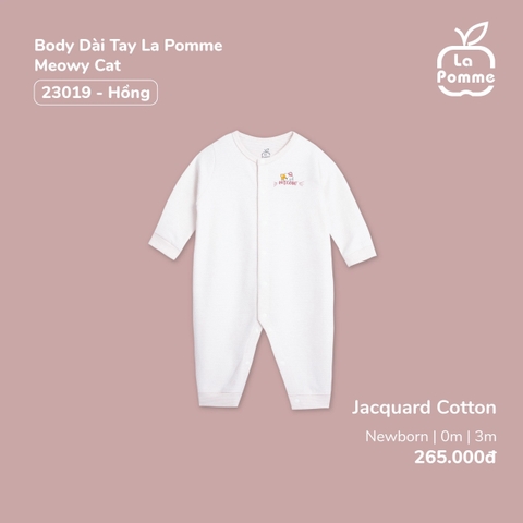 LA POMME Body dài tay Meowy Cat(NB-3M)