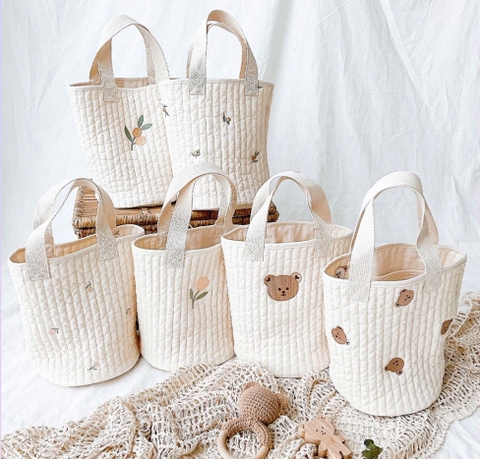 KK - TÚI XÁCH BỈM SỮA HỌA TIẾT SIZE BÉ