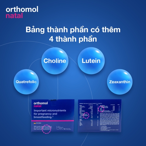 ORTHOMOL - VITAMIN BỔ BẦU TÀI PHIỆT NATAL NHẬP KHẨU CHÍNH HÃNG