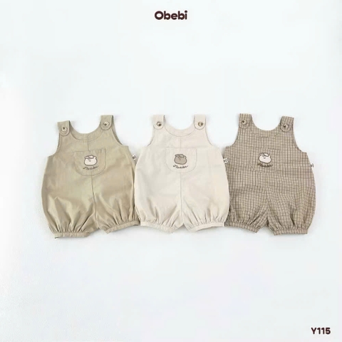 OEBI - Yếm Kaki thêu Gấu(66-110)