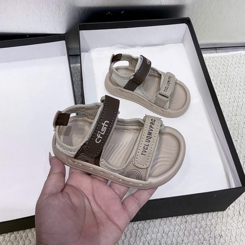 KB - Sandal nhựa CFISH nâu (17-26)