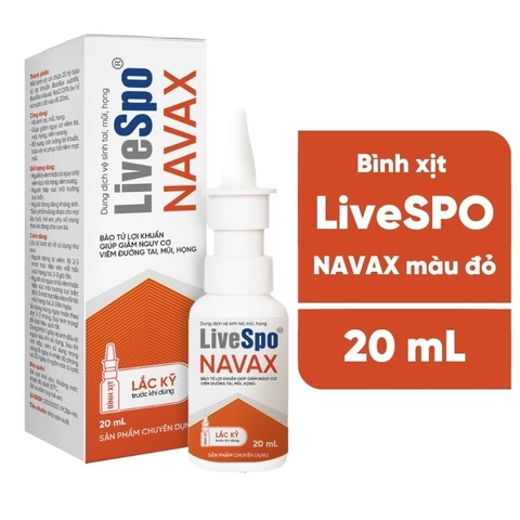 LIVESPO - XỊT NAVAX TAI MŨI HỌNG