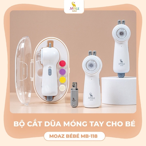 MOAZ - BỘ CẮT DŨA MÓNG TAY PIN MB-118