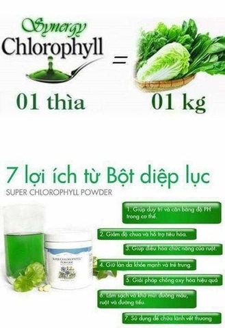 UNICITY - 12Y+BỘT DIỆP LỤC SUPER CHLOROPHYLL POWDER