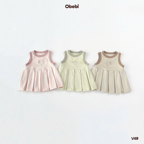 OBEBI - Váy ba lỗ xếp ly(66-110)