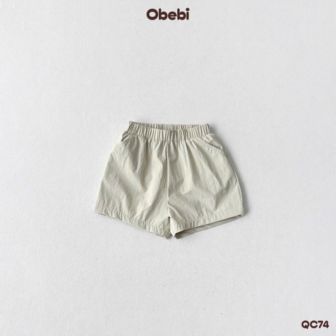 OBEBI - Quần đùi trẻ em vải gió thêu hình ngôi sao OBEBI (73-120)