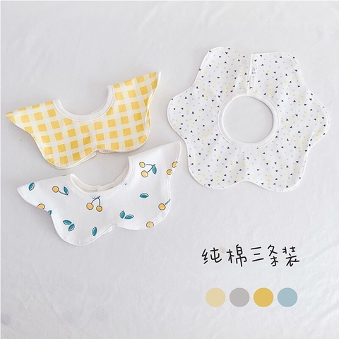 MIM - Set 3 yếm cổ tròn hoạ tiết