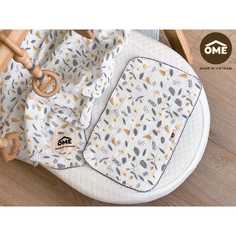 OME - SET CHĂN GỐI MỎNG 2 LỚP VINTAGE