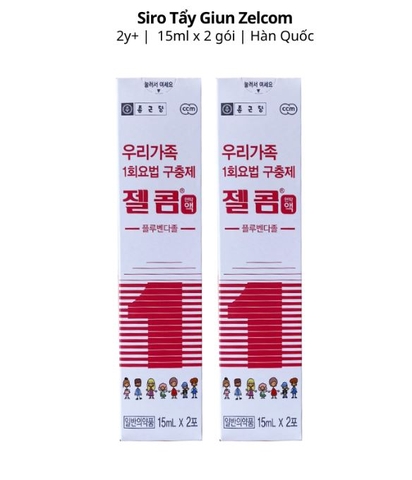 ZELCOM - 2Y+SIRO TẨY GIUN HÀN QUỐC