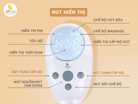 MOAZ - MÁY HÚT SỮA ĐIỆN ĐÔI DI ĐỘNG MB-075