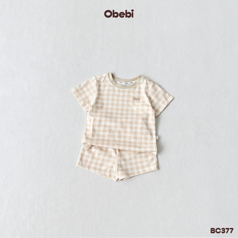 OBEBI - Bộ cộc kẻ caro OBEBI (66-120)