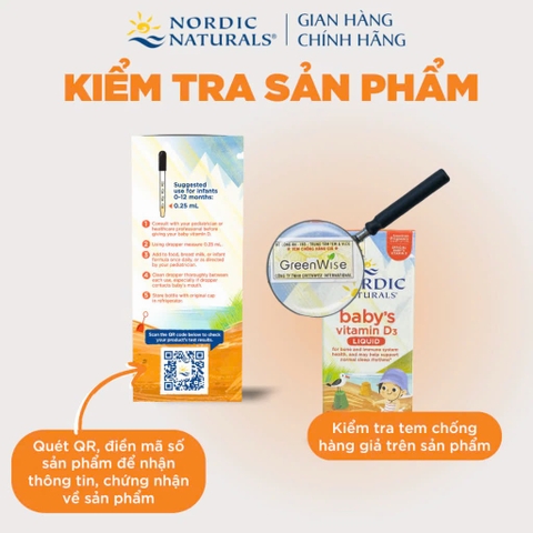 NORDIC - VITAMIN D3 BABY'S LIQUID NATURALS
