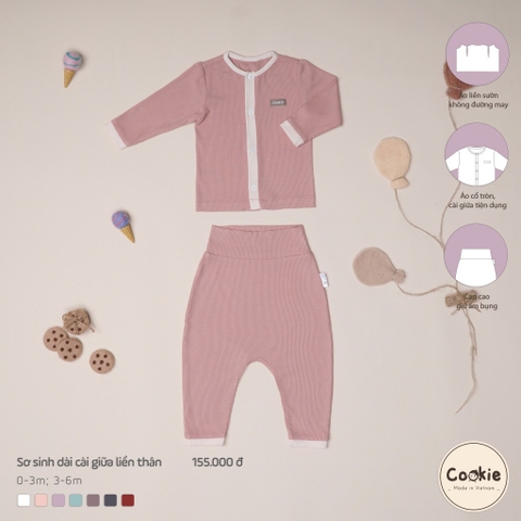 COOKIE SS dài cài giữa liền thân(0-6M)