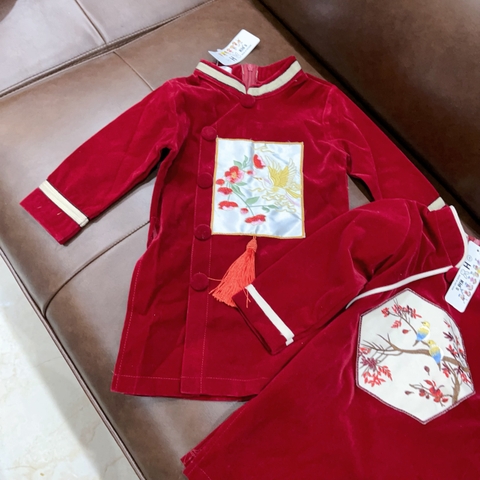 MT Áo dài nhung thêu hình(1-6)