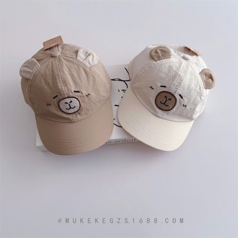 TL - Mũ lưỡi trai tai Gấu (6M-3Y)
