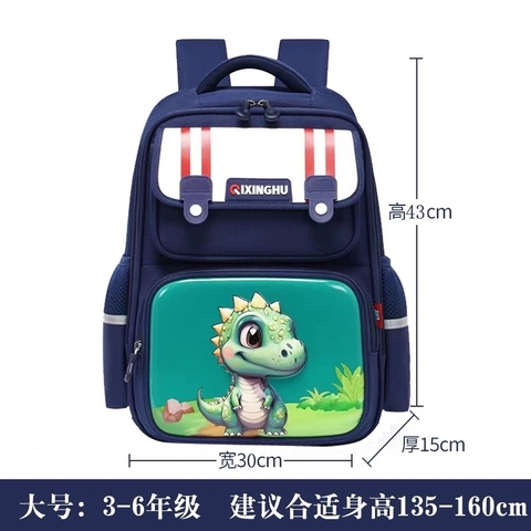 MC - Ba lô tiểu học chống gù khủng long xanh