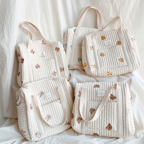 KK - TÚI XÁCH BỈM SỮA HOẠT TIẾT SIZE TO