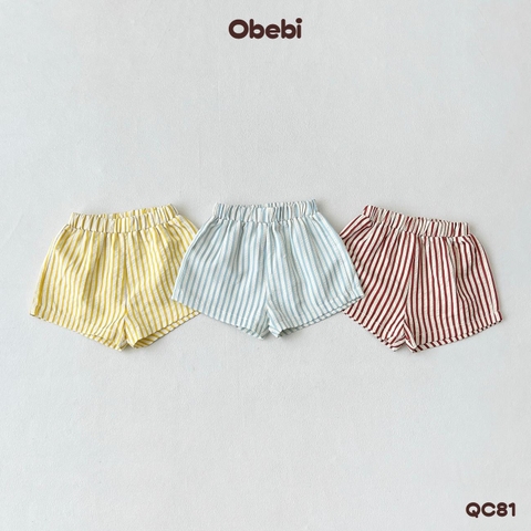 OBEBI - Quần đùi kẻ mùa hè OBEBI (73-120)