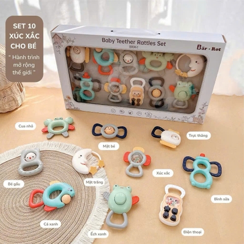 BARROT - SET 10 LỤC LẠC GẶM NƯỚU CAO CẤP