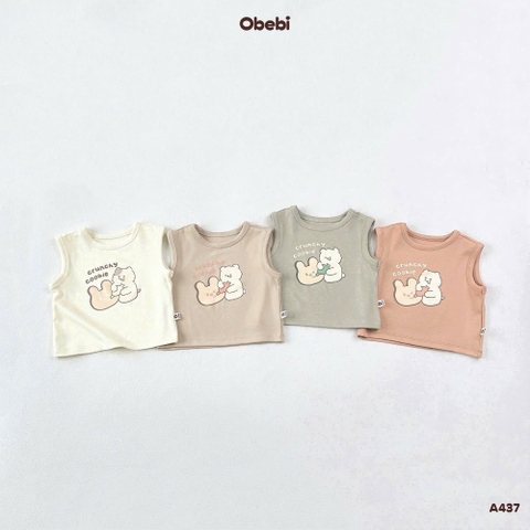 OBEBI - Áo ba lỗ Gấu Thỏ (66-110)