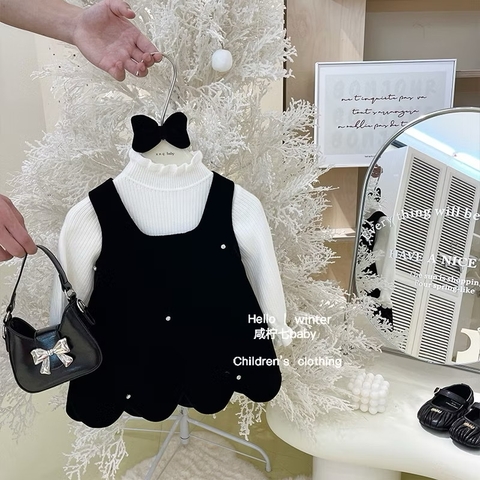 SL - Set váy nhung đen(90)