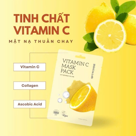 SHINCOS.LAB - MẶT NẠ CAO CẤP THUẦN CHAY TINH CHẤT VITAMIN C