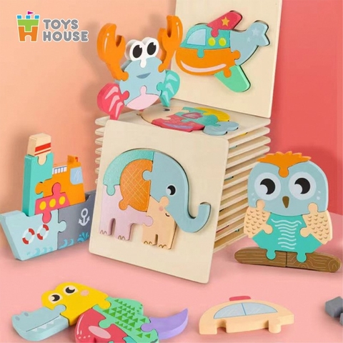 TOYSHOUSE - ĐỒ CHƠI GHÉP HÌNH GỖ 3D