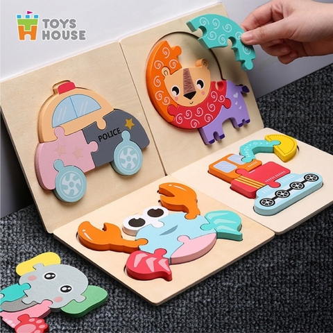TOYSHOUSE - ĐỒ CHƠI GHÉP HÌNH GỖ 3D