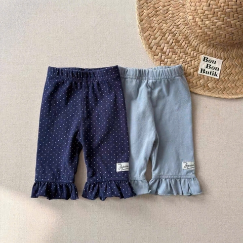 TL - Quần bé gái cotton viền bèo (80-130)