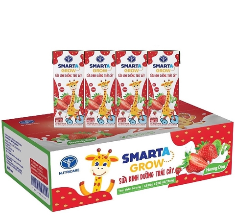 NUTRICARE - 2Y+SỮA NƯỚC SMARTA GROW VỊ DÂU