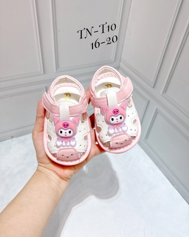 KB - Sandal hồng đính Kuromi(16-20)