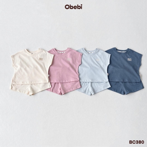 OBEBI - Bộ cộc trẻ em mùa hè tay rơi khỏe khoắn OBEBI (66-120)