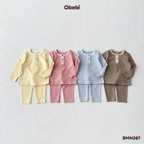 OBEBI - Bộ thu đông cổ trụ phối màu OBEBI (66-120)