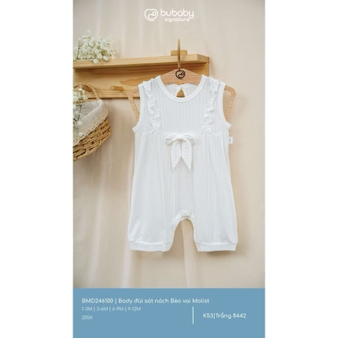BUBABY - Body đùi sát nách bèo vai Molist(1-12M)