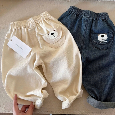 BK - Quần dài in gấu túi sau (90-140)