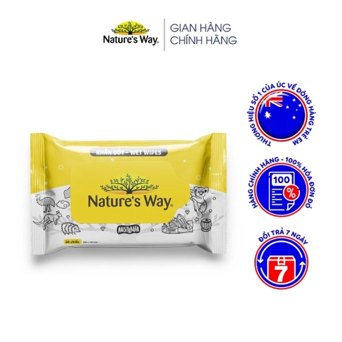 NATURE'S WAY - KHĂN GIẤY ƯỚT KHÔNG MÙI
