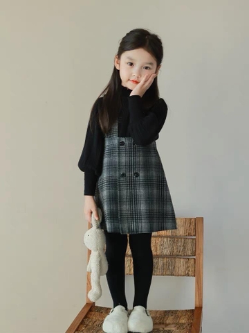 DC Set yếm dạ kẻ caro 2 chi tiết(3-6)