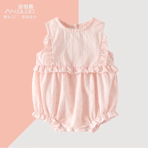 JS - Body sát nách hồng thô thêu hoa(59-80)