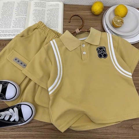 BK - Bộ Polo Gấu vàng (90-140)