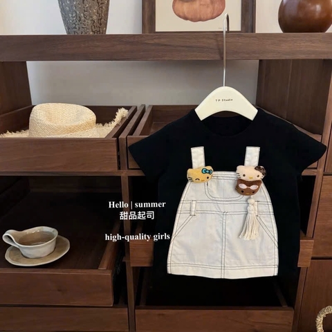 TL - Váy giả quần yếm Kitty (80-130)